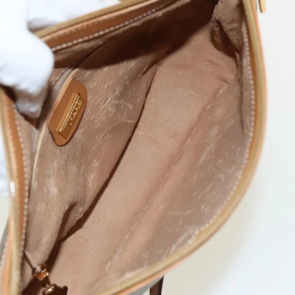 GUCCI Micro GG Canvas Shoulder Bag Beige Gold - Picture 14 of 16